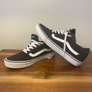 Vans Sneakers, Old Skool Ward Sneaker, Black and White Canvas